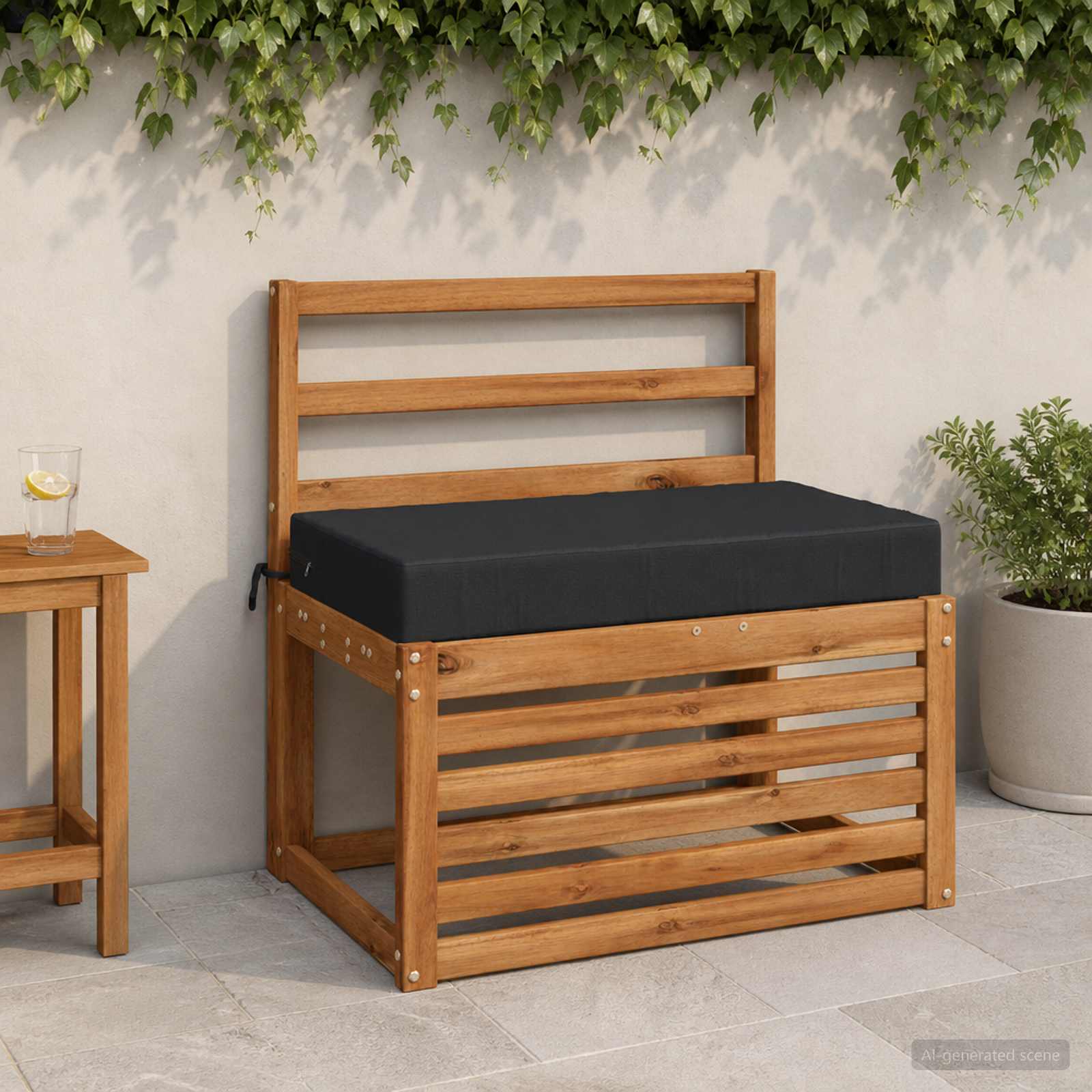 Sėdynės pagalvėlė SOEST 100% poliesteris Tamsiai mėlyna