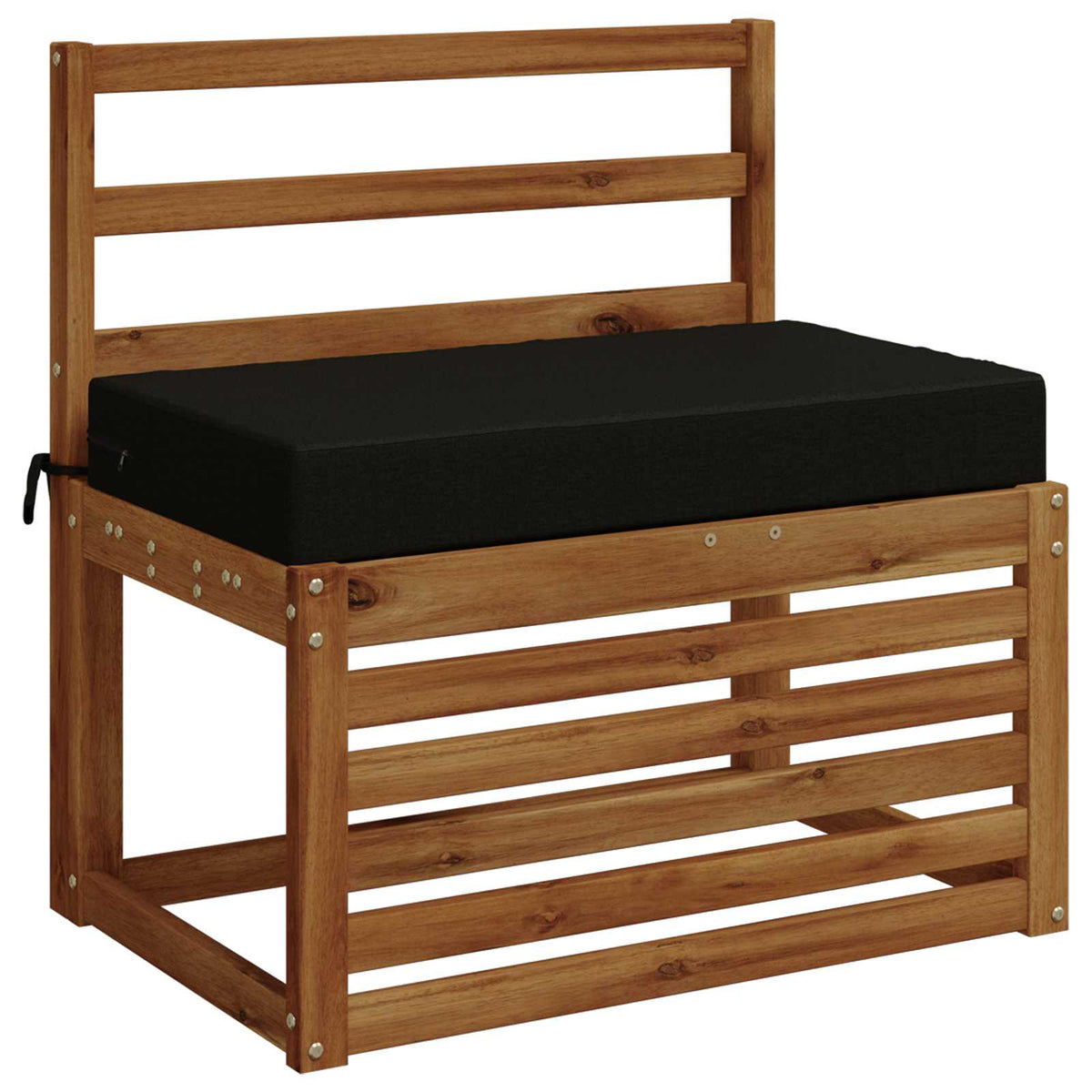 Sėdynės pagalvėlė SOEST 100% poliesteris Juoda 70 x 40 x 10 cm