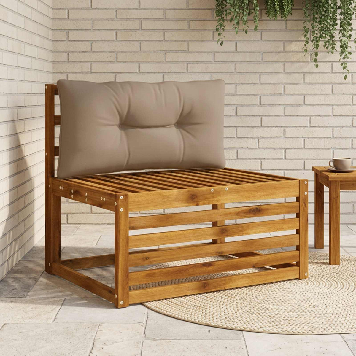 Atlošo pagalvė PUTTEN 100% poliesteris Taupe 70 x 40 x 10 cm