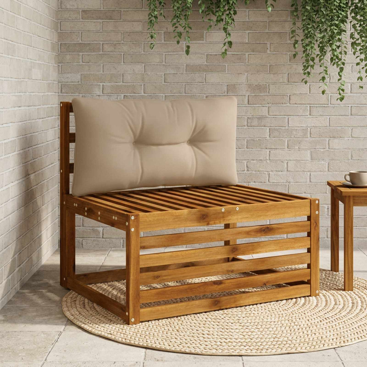 Atlošo pagalvė PUTTEN 100% poliesteris Taupe 70 x 40 x 10 cm