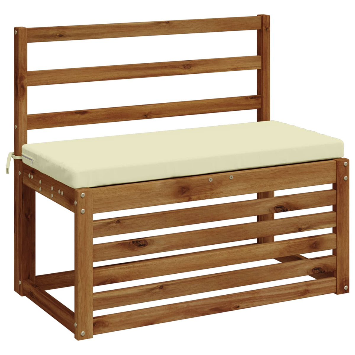 2 dalių suoliuko pagalvės SOEST 2 vnt. 100% poliesteris Kreminė