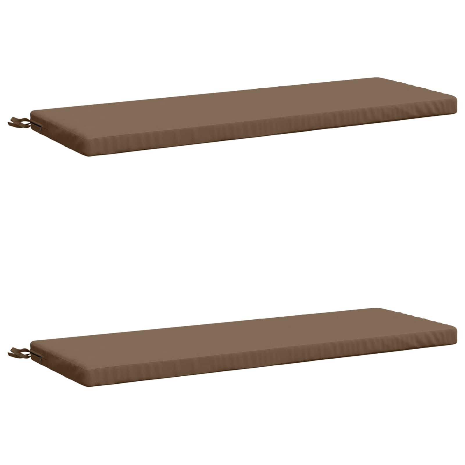 2 dalių suoliuko pagalvės SOEST 2 vnt. 100% poliesteris Taupe