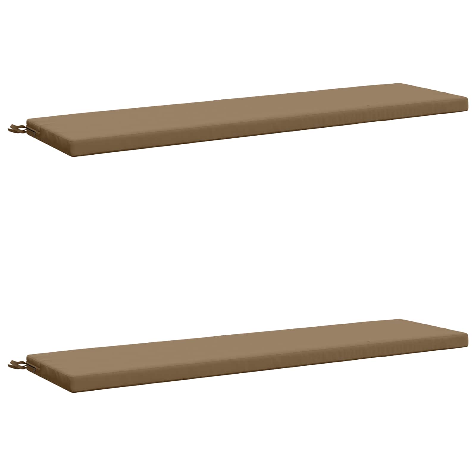 2 dalių suoliuko pagalvės SOEST 2 vnt. 100% poliesteris Taupe