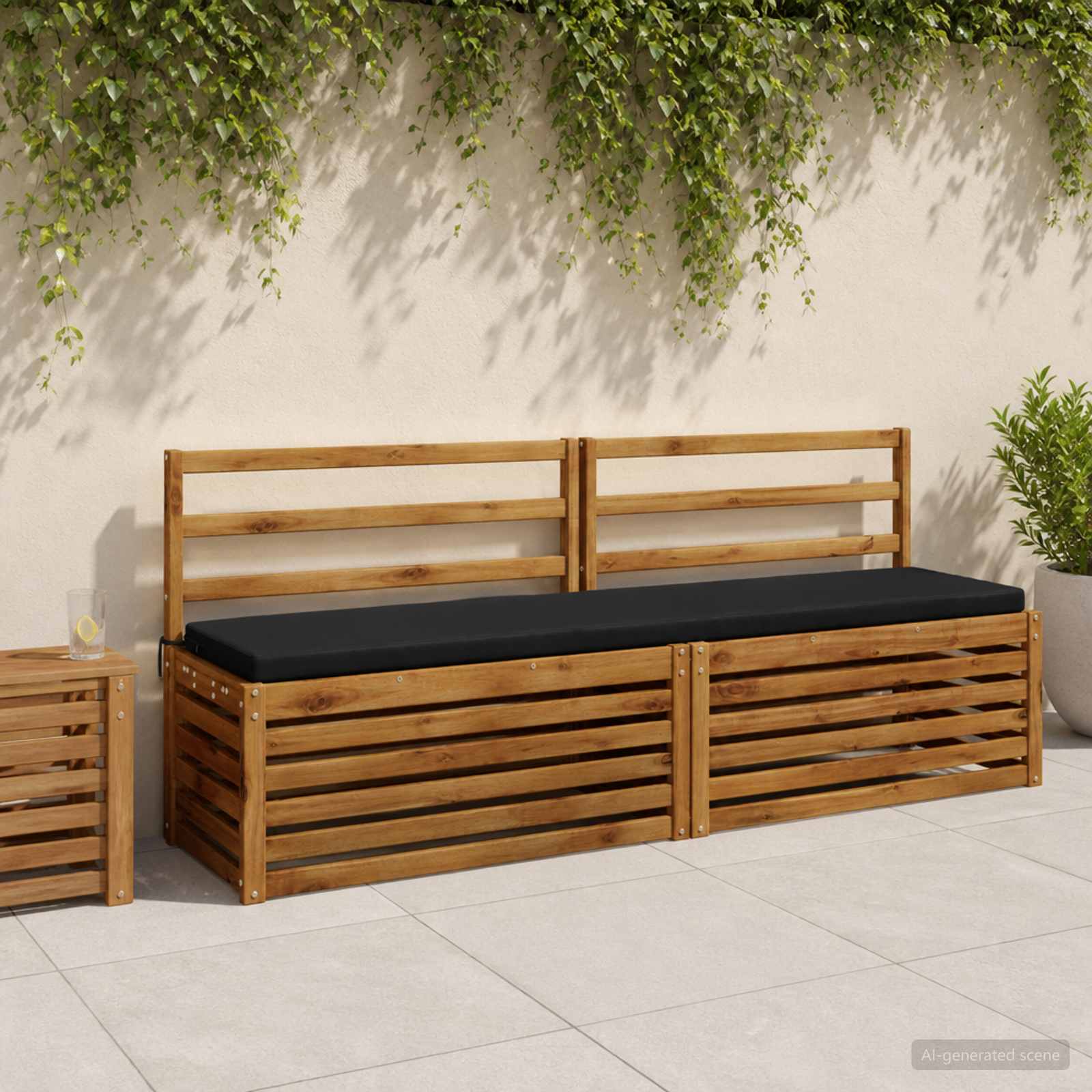 2 dalių suoliuko pagalvės SOEST 2 vnt. 100% poliesteris