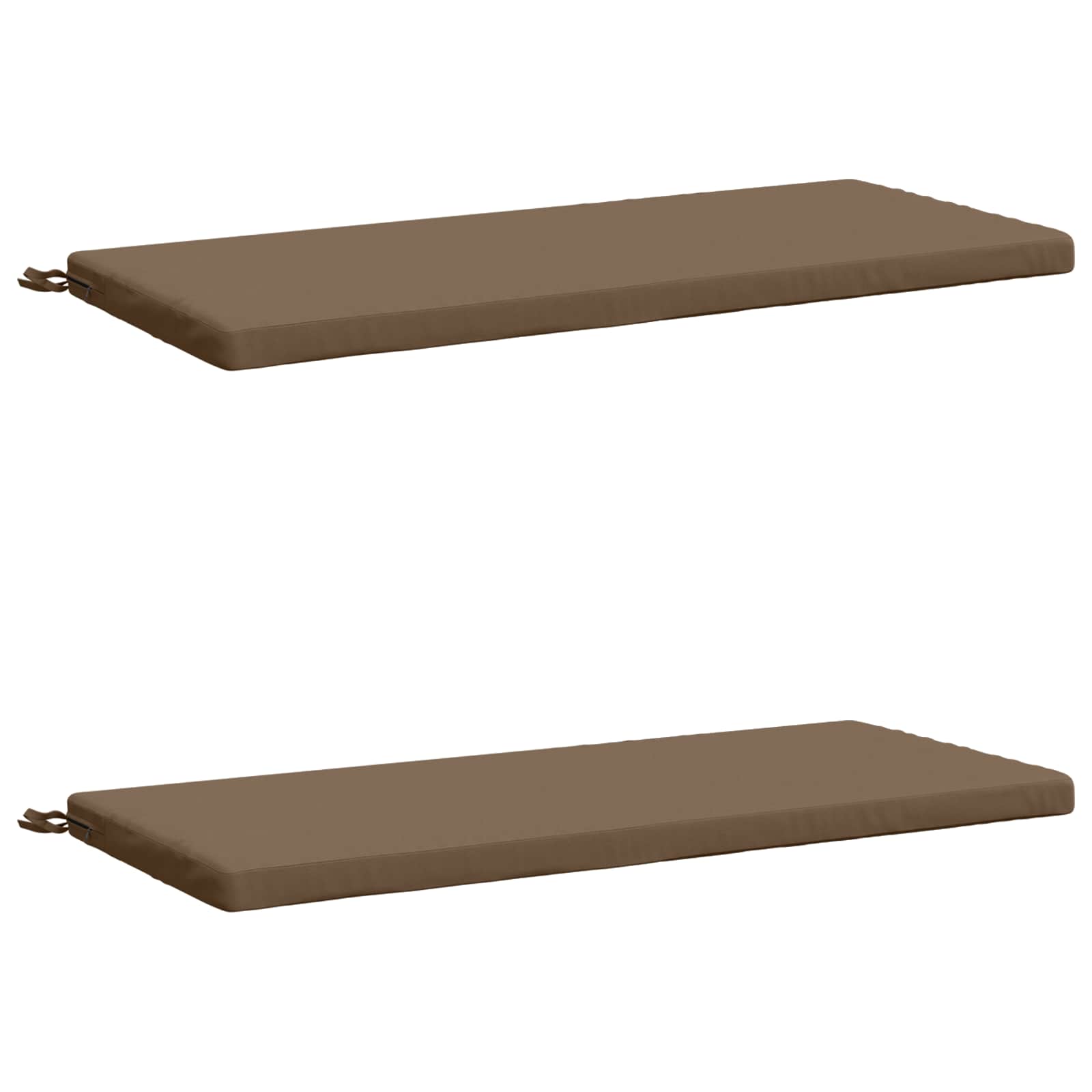 2 dalių suoliuko pagalvės SOEST 2 vnt. 100% poliesteris Taupe