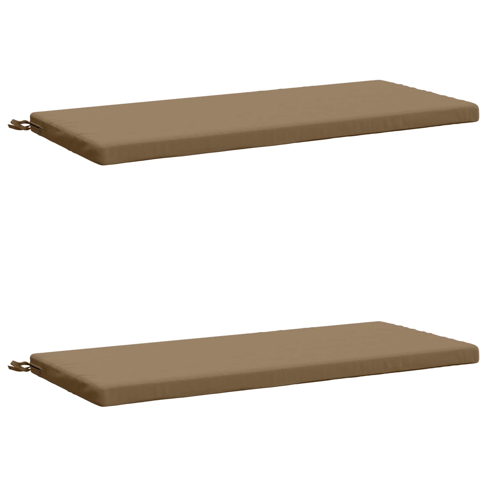 2 dalių suoliuko pagalvės SOEST 2 vnt. 100% poliesteris Taupe