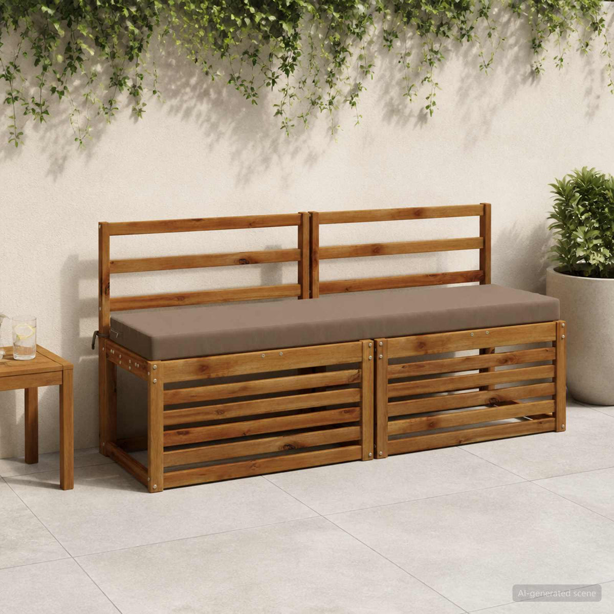 Suoliuko pagalvė SOEST 100% poliesteris Taupe 160 x 40 x 8 cm