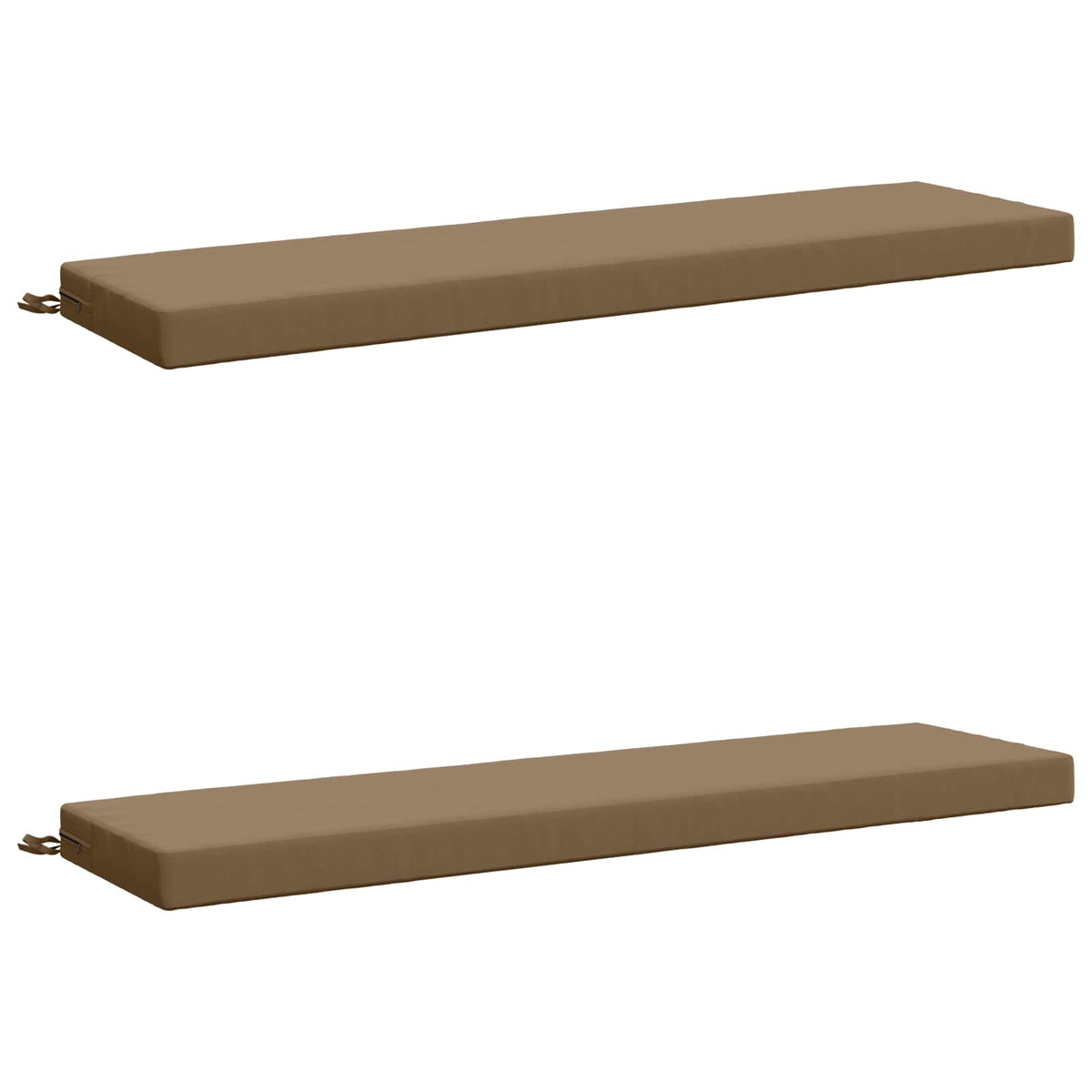2 dalių suoliuko pagalvės SOEST 2 vnt. 100% poliesteris Taupe