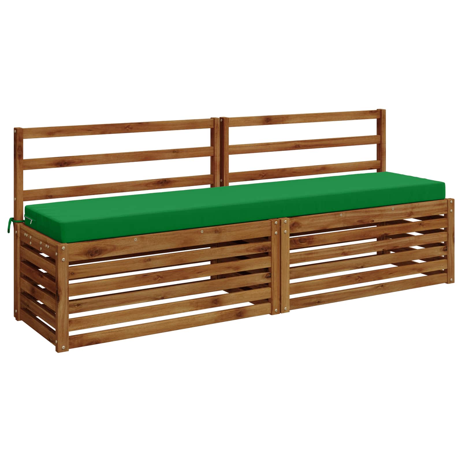 2 dalių suoliuko pagalvės SOEST 2 vnt. 100% poliesteris Žalia