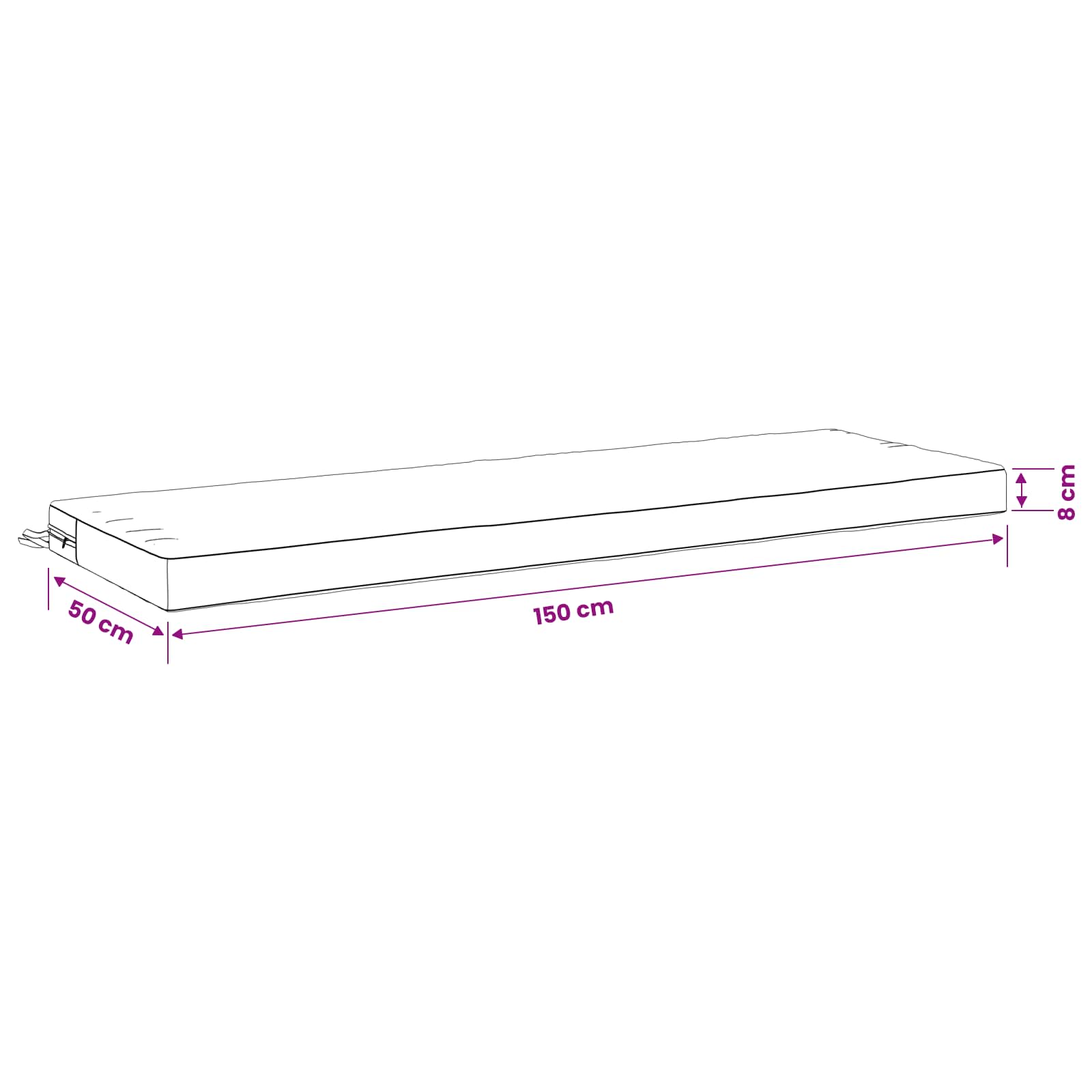Suoliuko pagalvė SOEST 100% poliesteris Smėlio 150 x 50 x 8 cm