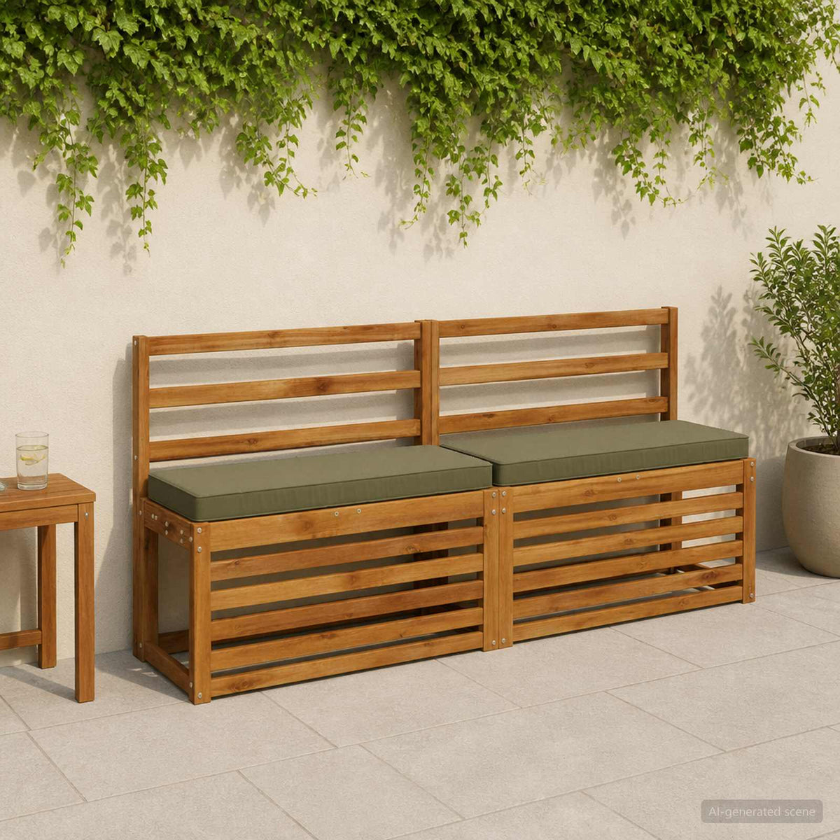 2 dalių suoliuko pagalvės VUGHT 2 pcs 100% poliesteris