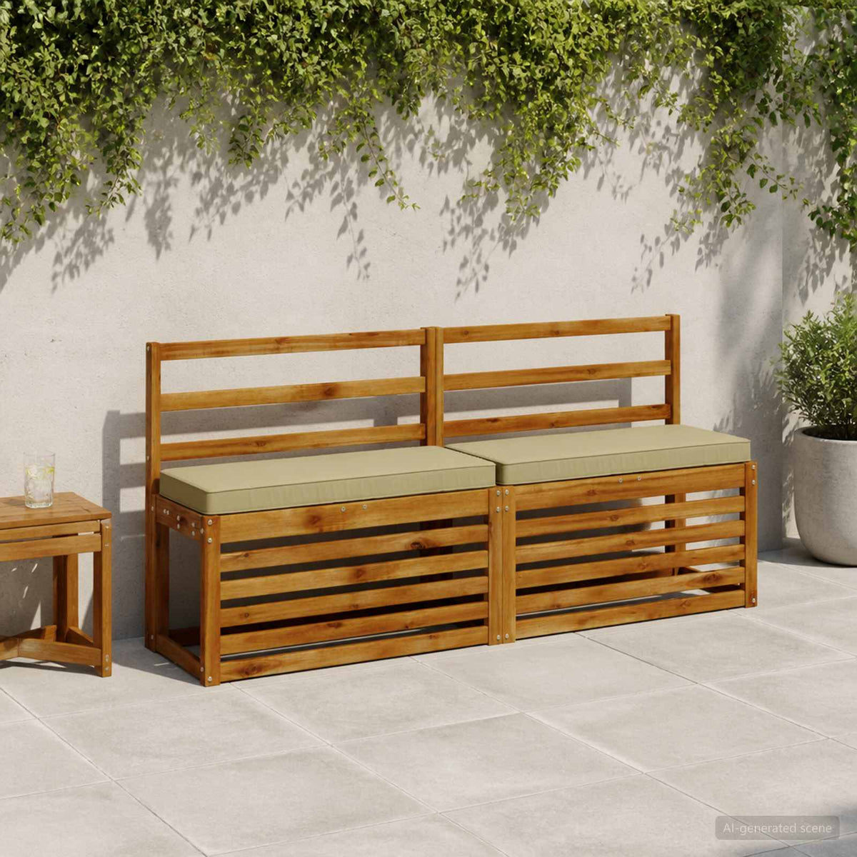 2 dalių suoliuko pagalvės VUGHT 2 pcs 100% poliesteris