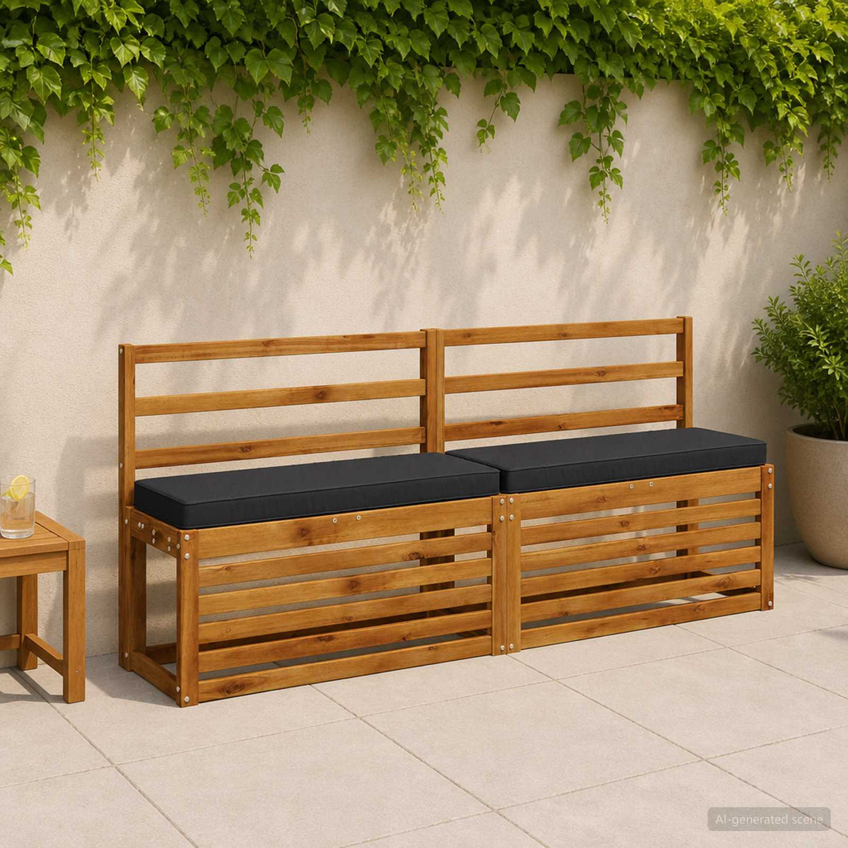 2 dalių suoliuko pagalvės VUGHT 2 pcs 100% poliesteris