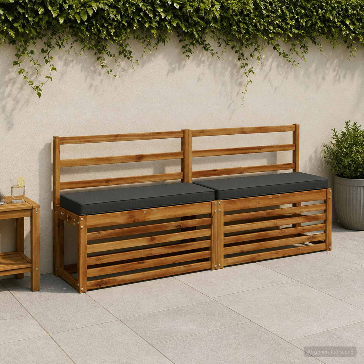 2 dalių suoliuko pagalvės VUGHT 2 pcs 100% poliesteris
