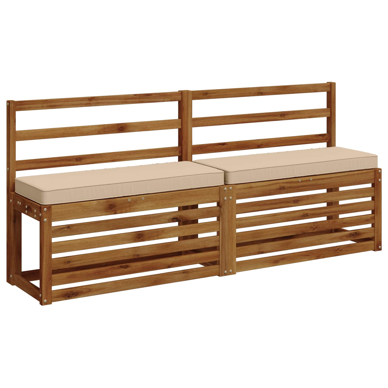 2 dalių suoliuko pagalvės VUGHT 2 pcs 100% poliesteris Kreminė