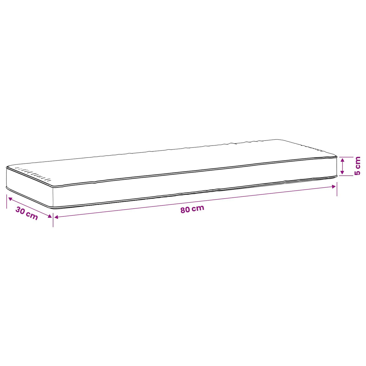 2 dalių suoliuko pagalvės VUGHT 2 pcs 100% poliesteris Kreminė