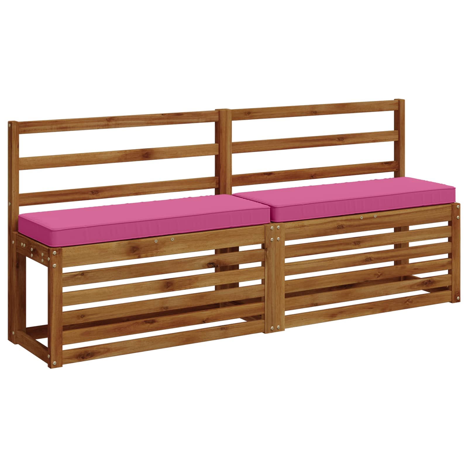 2 dalių suoliuko pagalvės VUGHT 2 pcs 100% poliesteris Rožinė