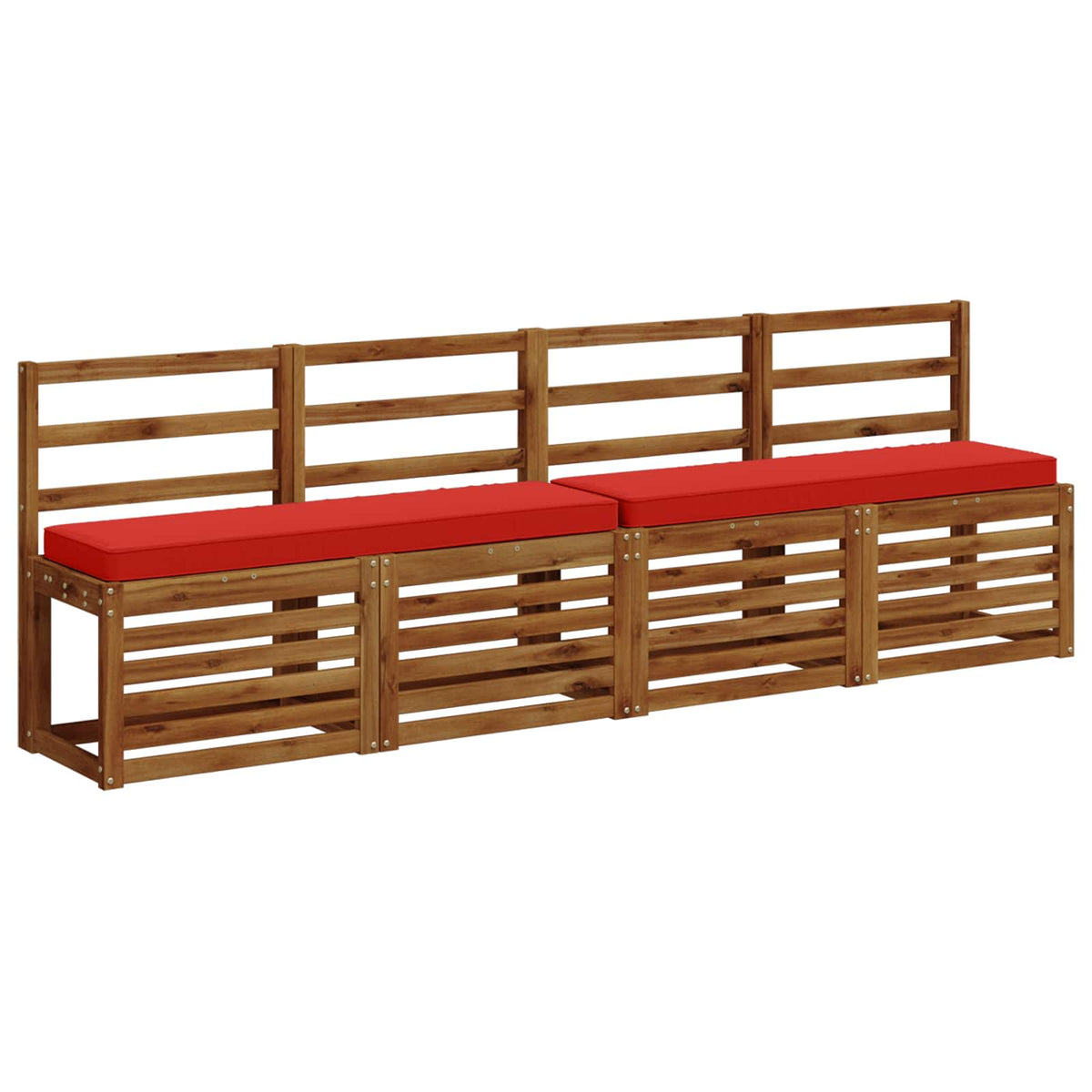 2 dalių suoliuko pagalvės VUGHT 2 pcs 100% poliesteris Raudona