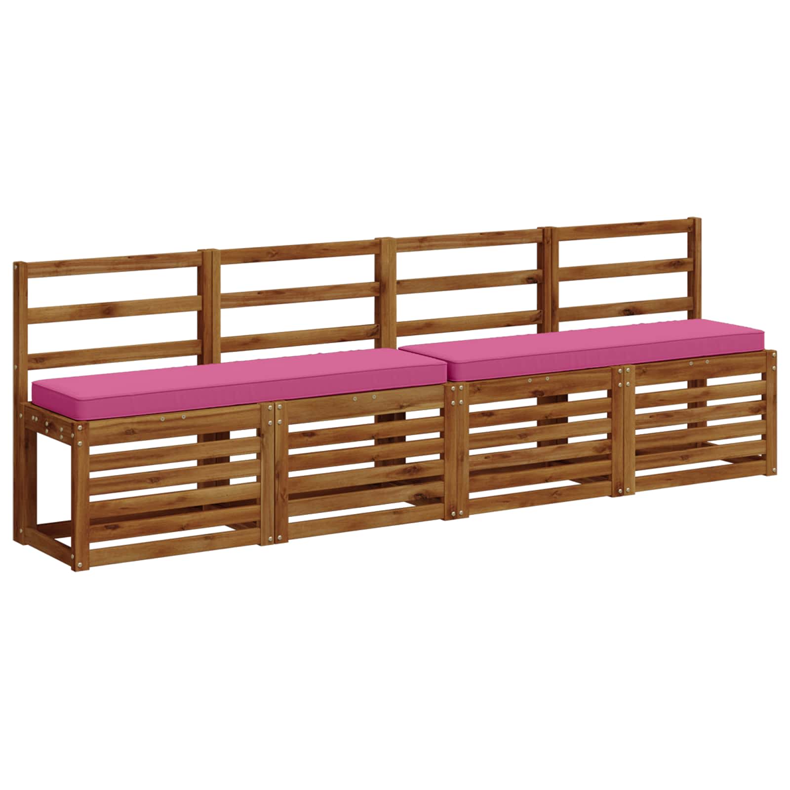 2 dalių suoliuko pagalvės VUGHT 2 pcs 100% poliesteris Rožinė