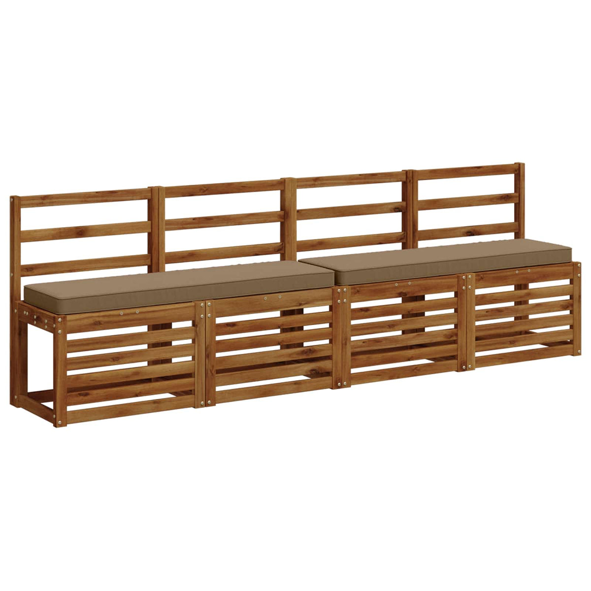2 dalių suoliuko pagalvės VUGHT 2 pcs 100% poliesteris Taupe