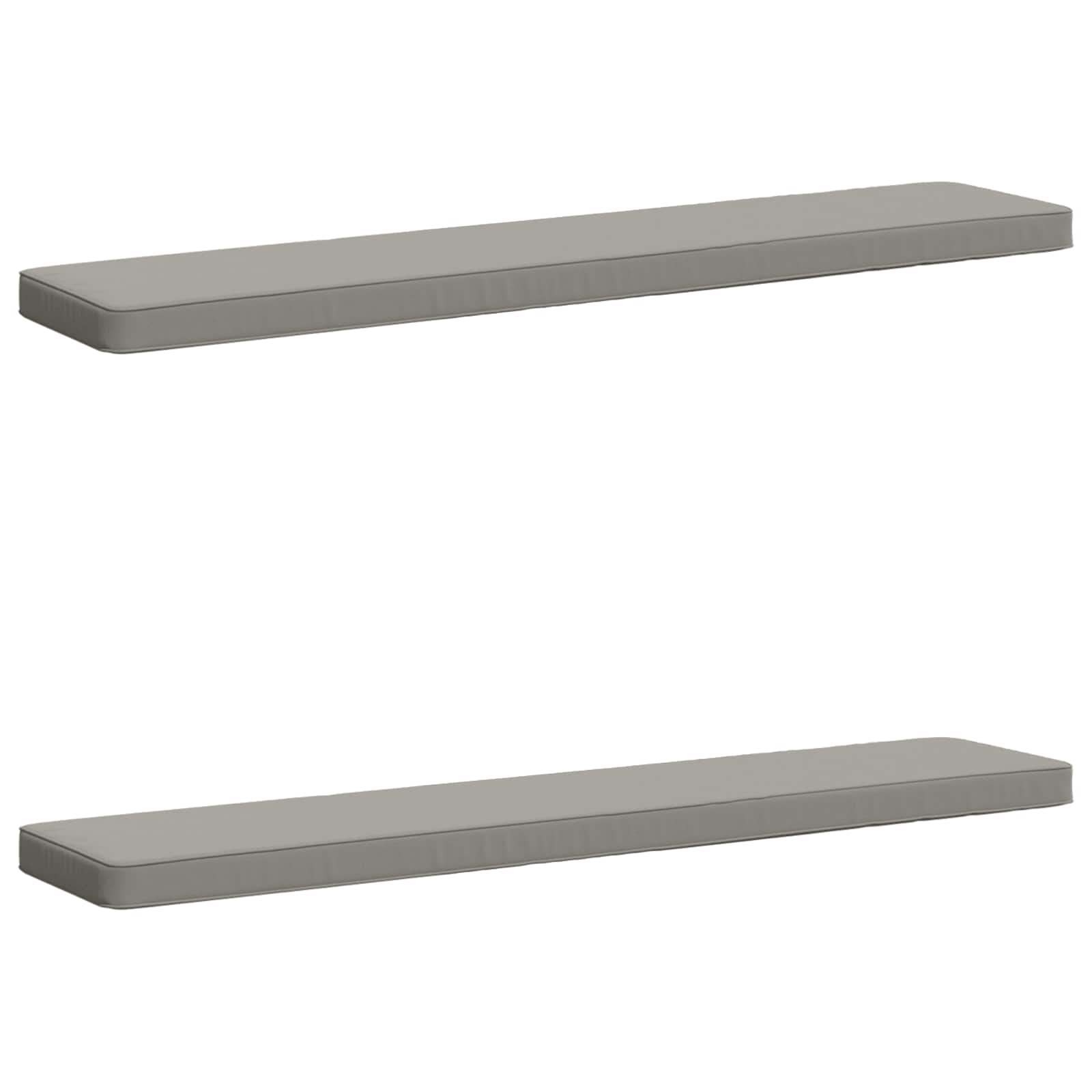 2 dalių suoliuko pagalvės VUGHT 2 pcs 100% poliesteris Pilka