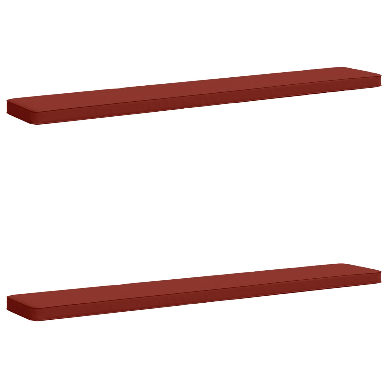 2 dalių suoliuko pagalvės VUGHT 2 pcs 100% poliesteris Raudona