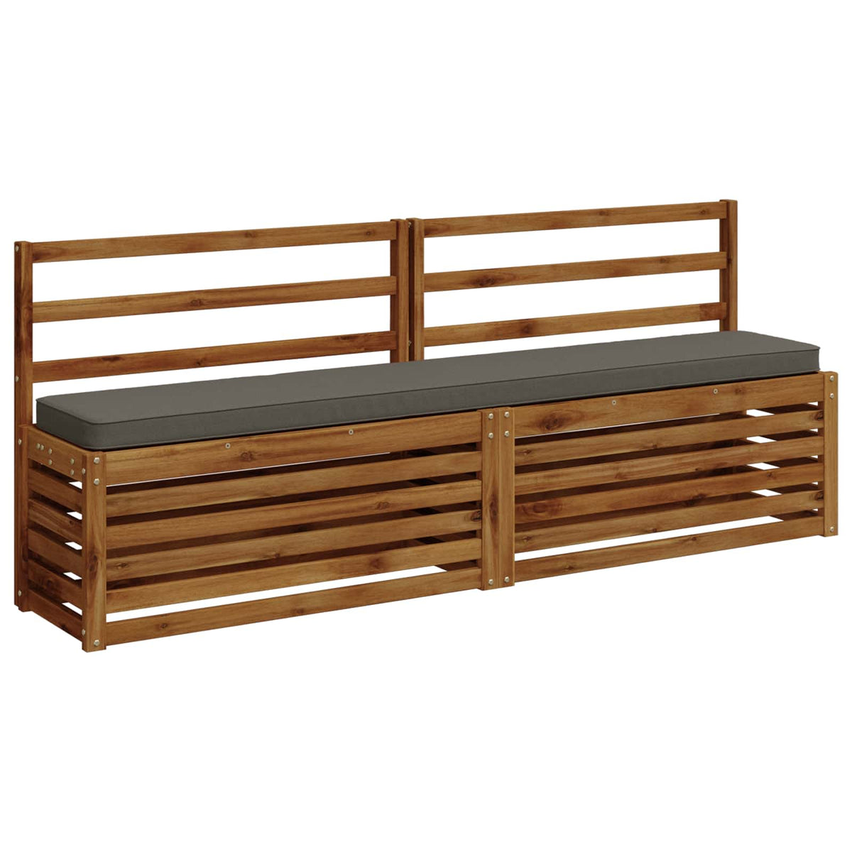 2 dalių suoliuko pagalvės VUGHT 2 pcs 100% poliesteris Pilka