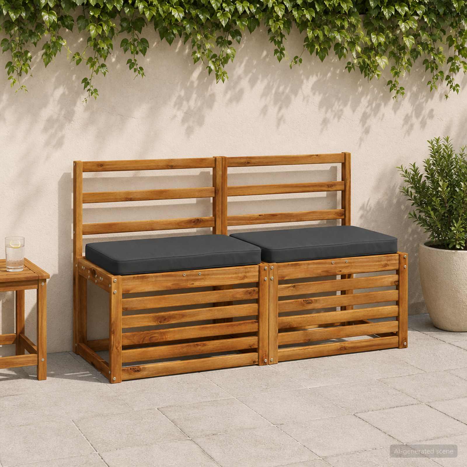 2 dalių suoliuko pagalvės VUGHT 2 pcs 100% poliesteris
