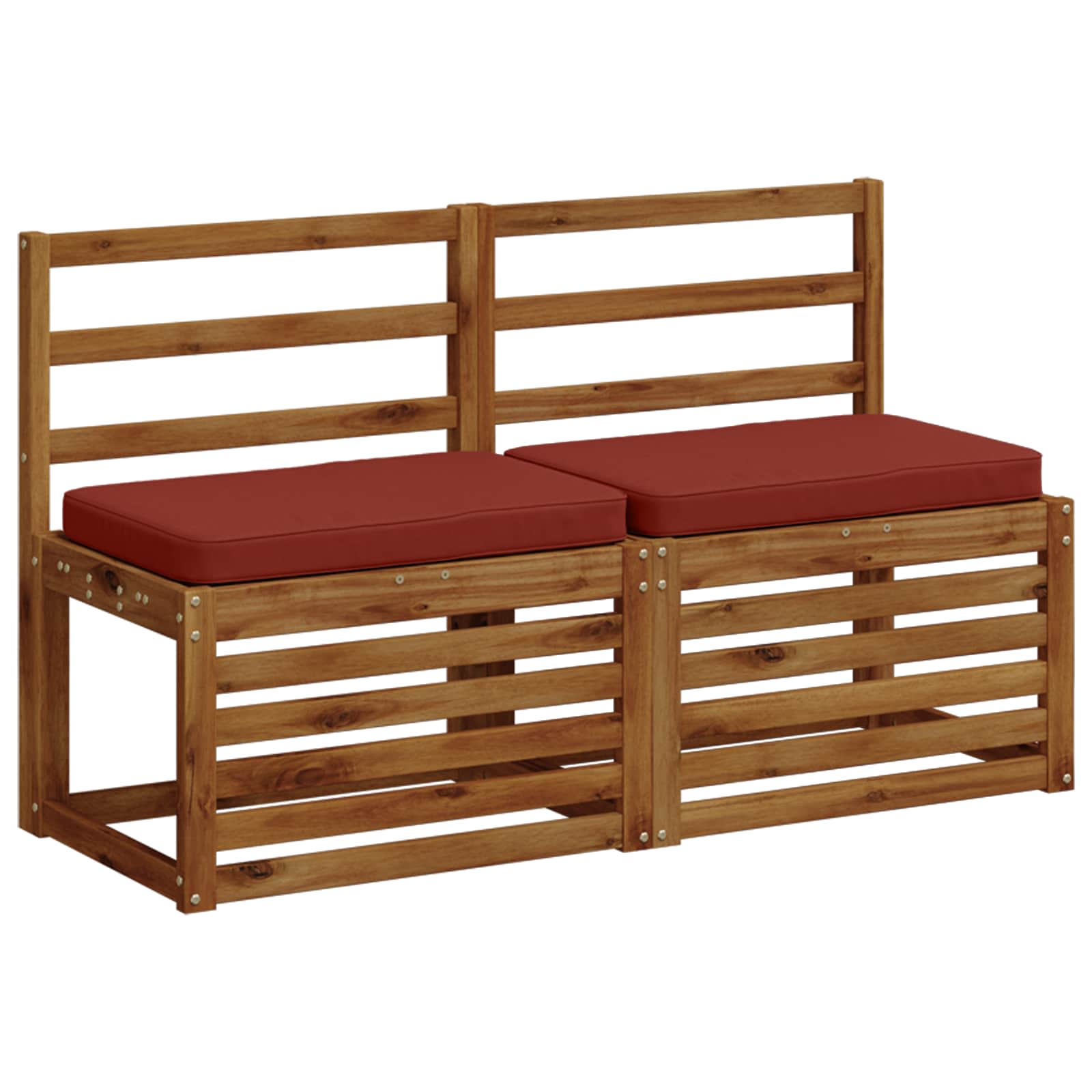 2 dalių suoliuko pagalvės VUGHT 2 pcs 100% poliesteris Raudona