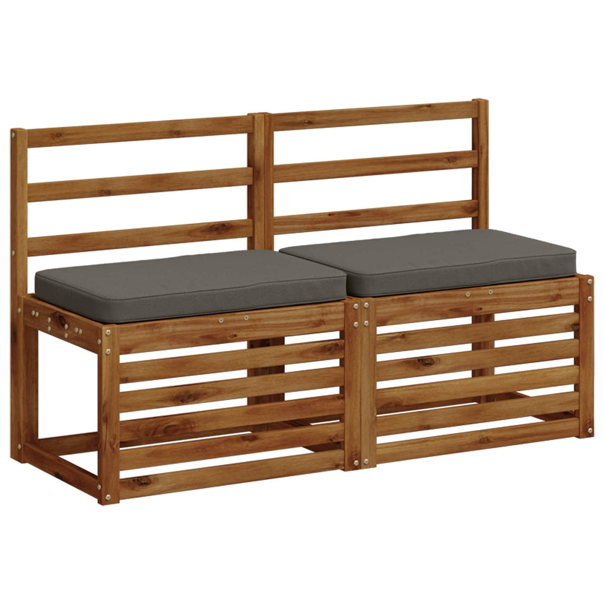 2 dalių suoliuko pagalvės VUGHT 2 pcs 100% poliesteris Pilka