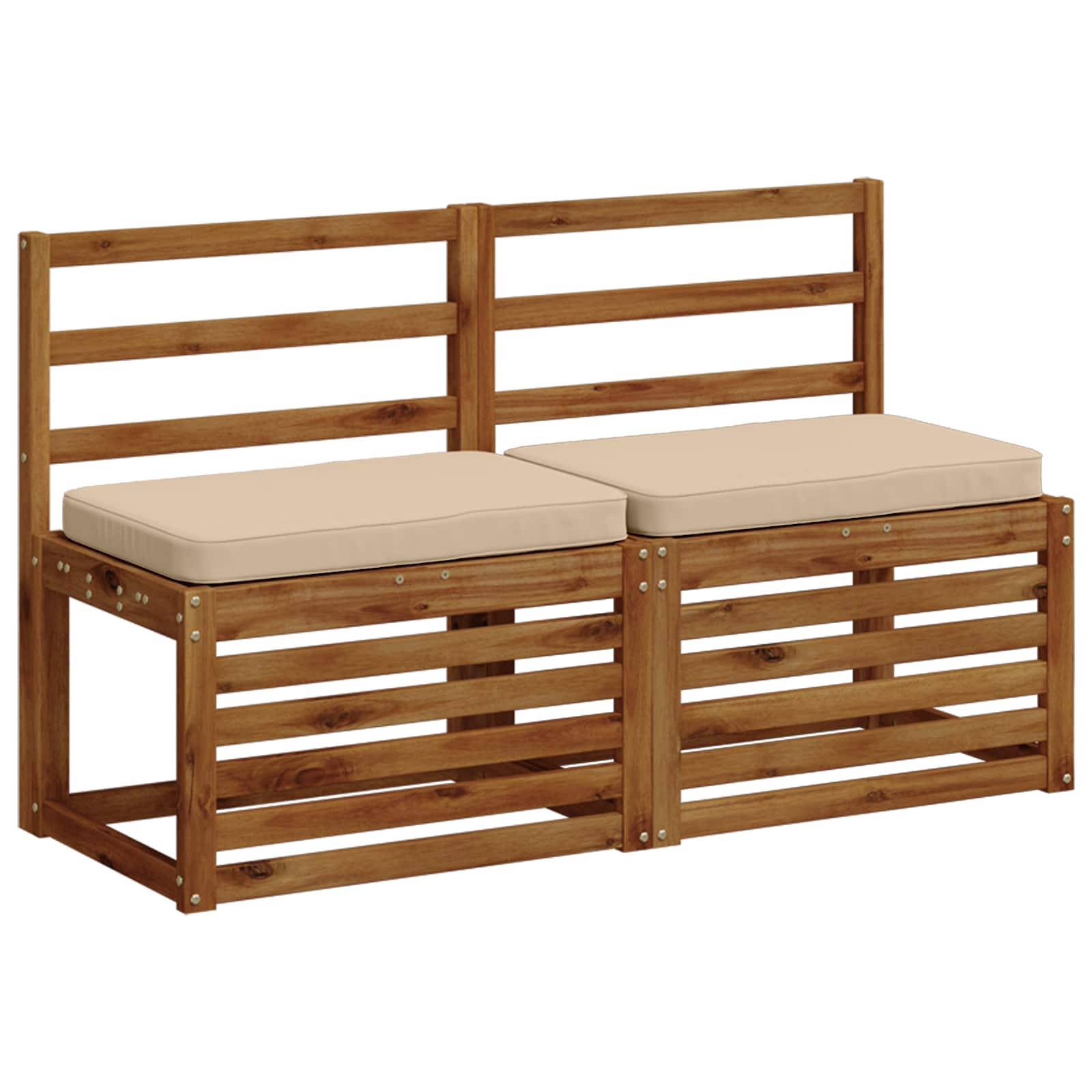 2 dalių suoliuko pagalvės VUGHT 2 pcs 100% poliesteris Kreminė