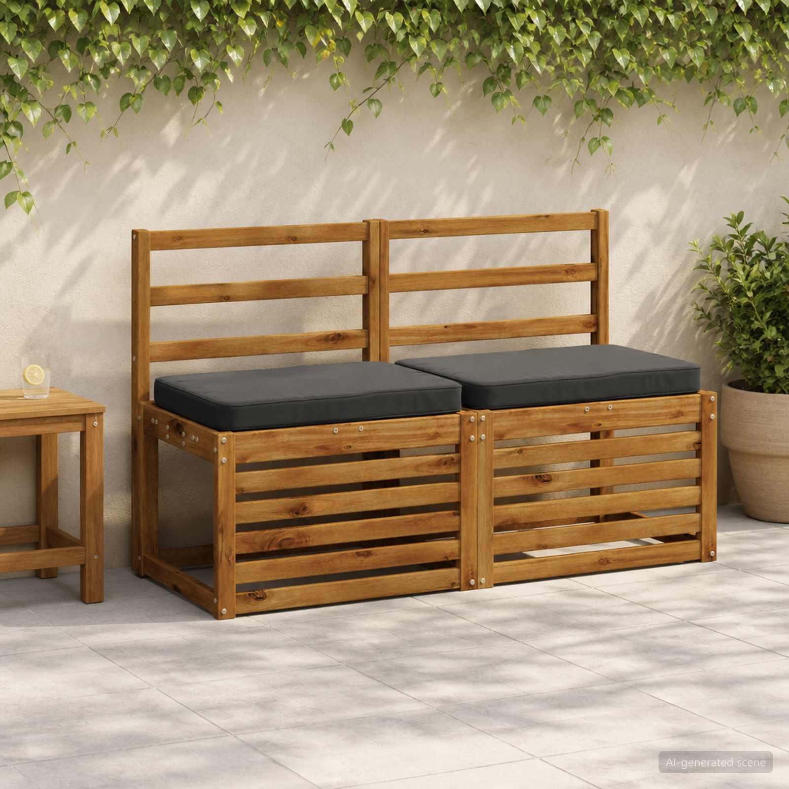 2 dalių suoliuko pagalvės VUGHT 2 pcs 100% poliesteris