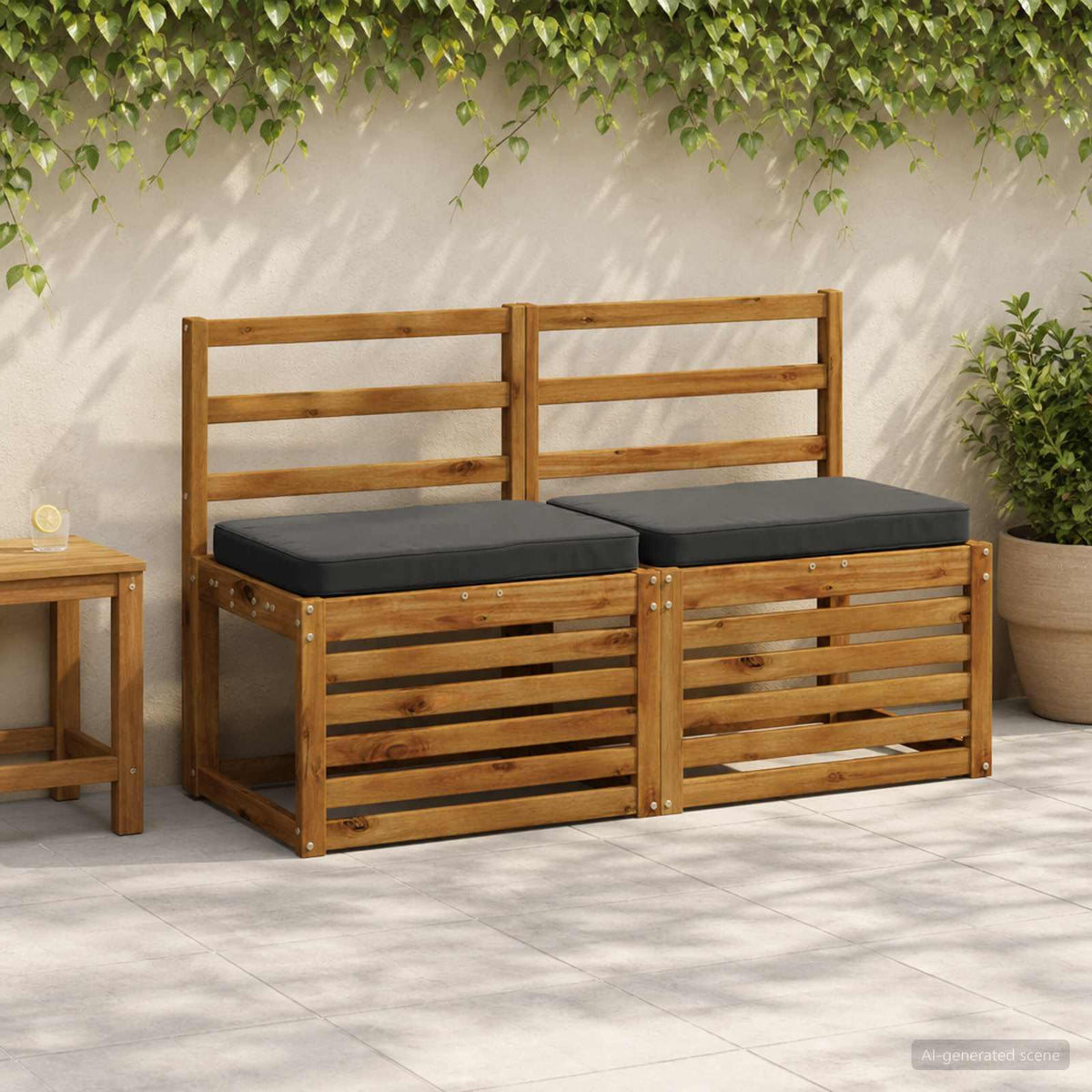 2 dalių suoliuko pagalvės VUGHT 2 pcs 100% poliesteris