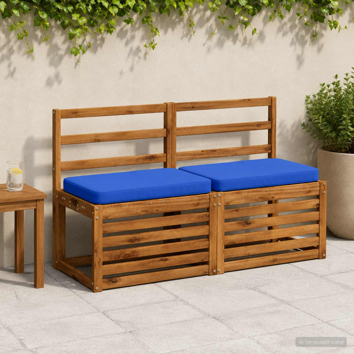 2 dalių suoliuko pagalvės VUGHT 2 pcs 100% poliesteris