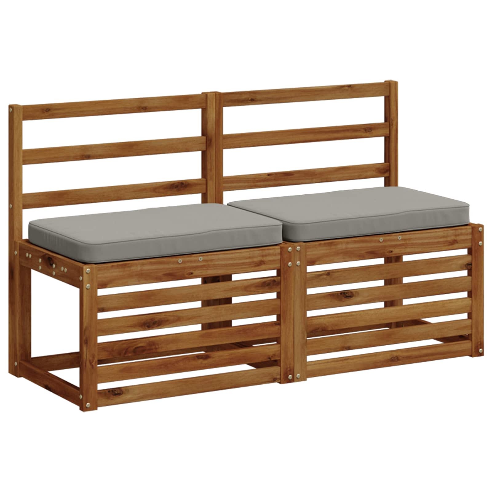 2 dalių suoliuko pagalvės VUGHT 2 pcs 100% poliesteris Pilka