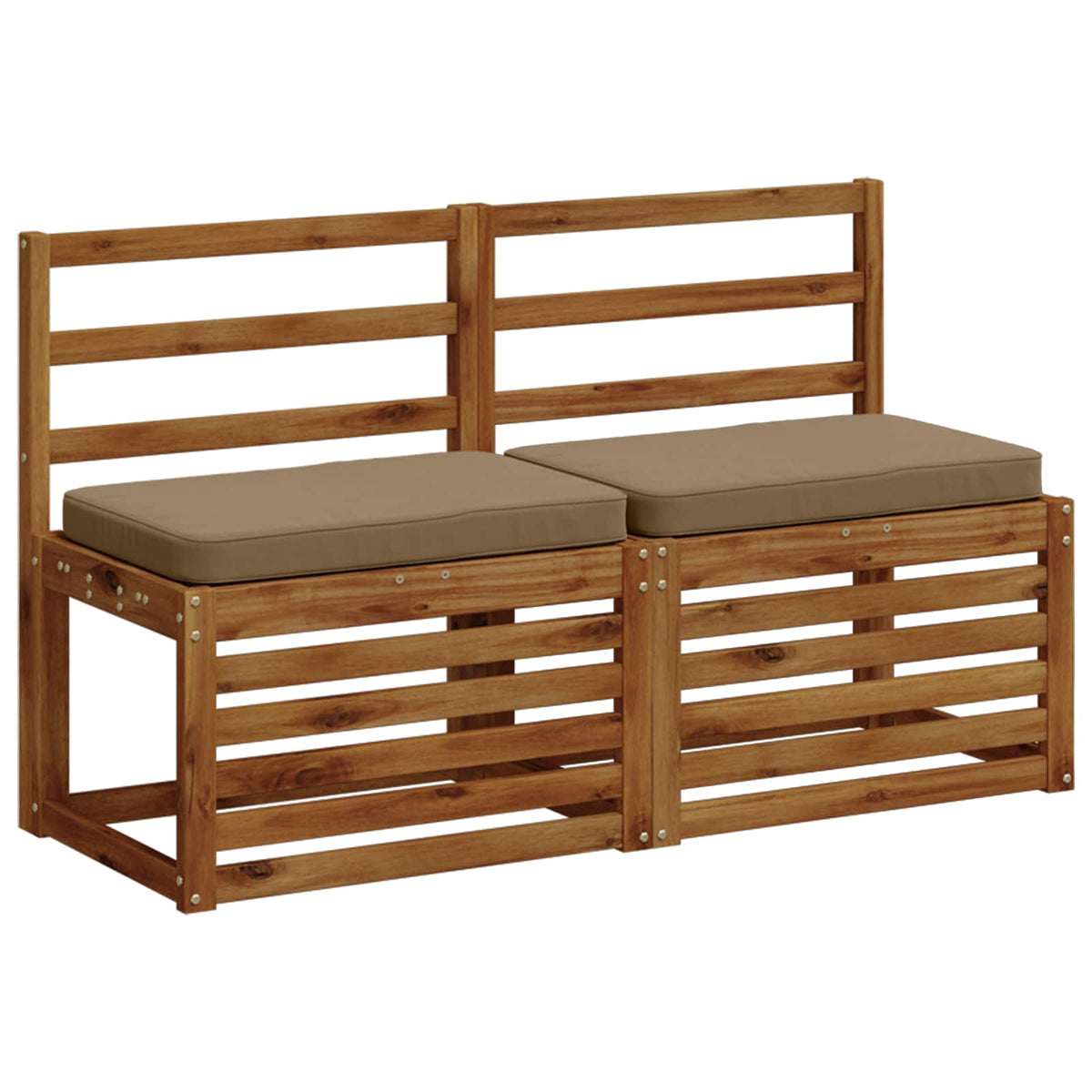2 dalių suoliuko pagalvės VUGHT 2 pcs 100% poliesteris Taupe