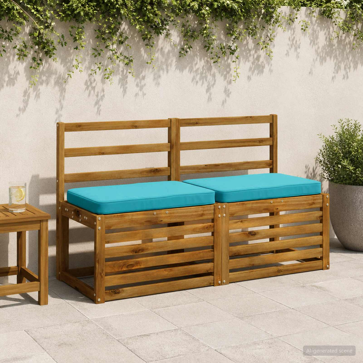2 dalių suoliuko pagalvės VUGHT 2 pcs 100% poliesteris Turkio