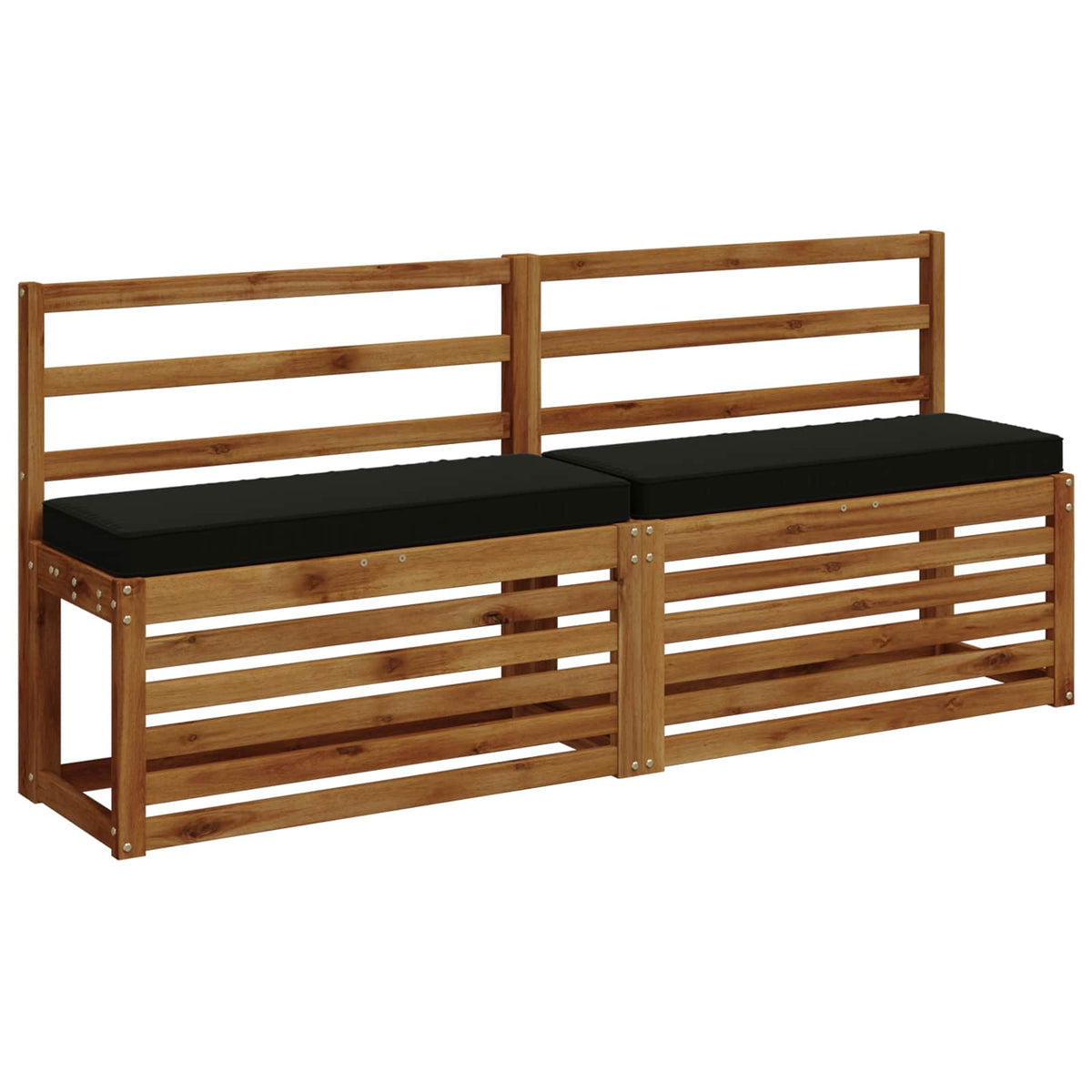 2 dalių suoliuko pagalvės VUGHT 2 pcs 100% poliesteris Juoda