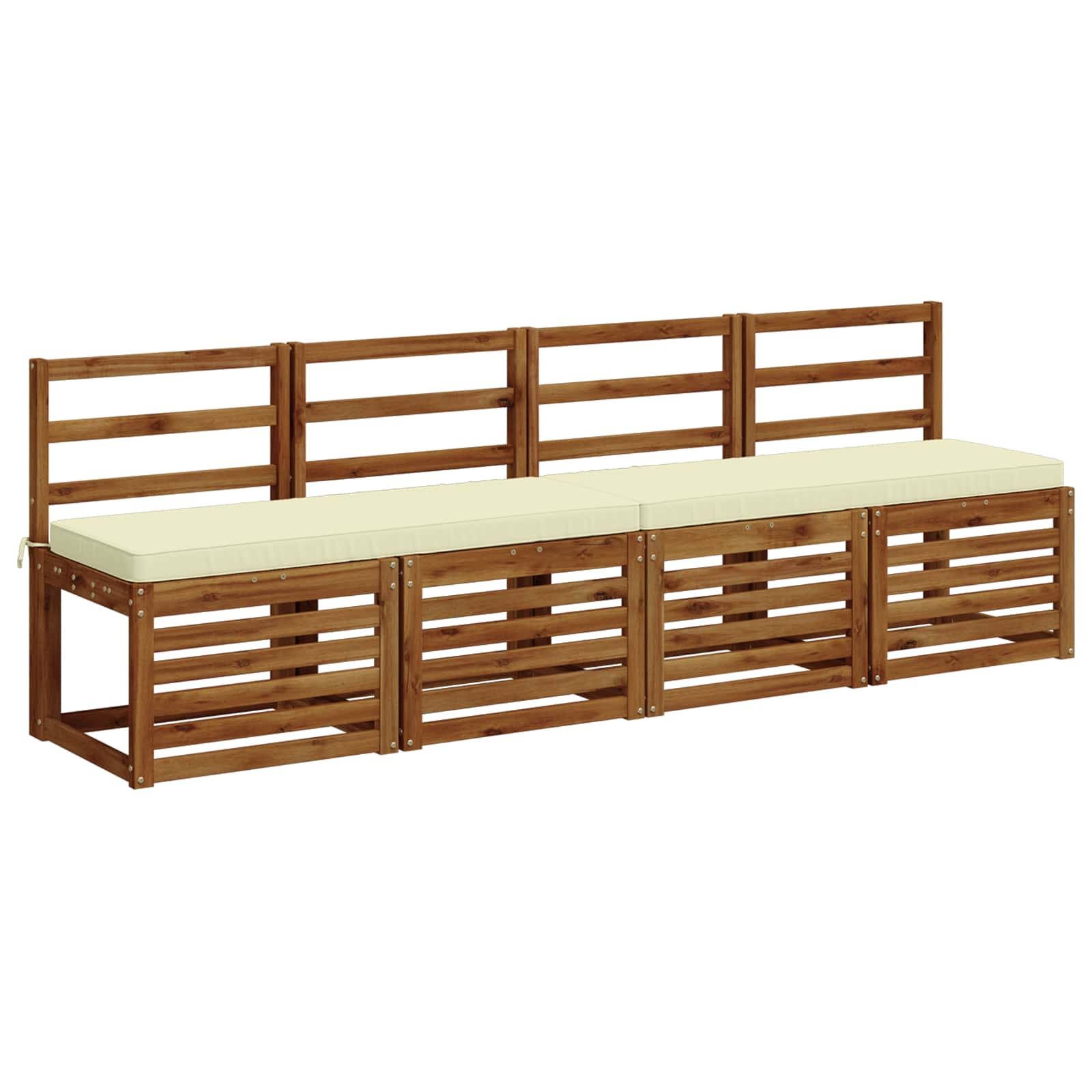 2 dalių suoliuko pagalvės VUGHT 2 vnt. 100% poliesteris Kreminė
