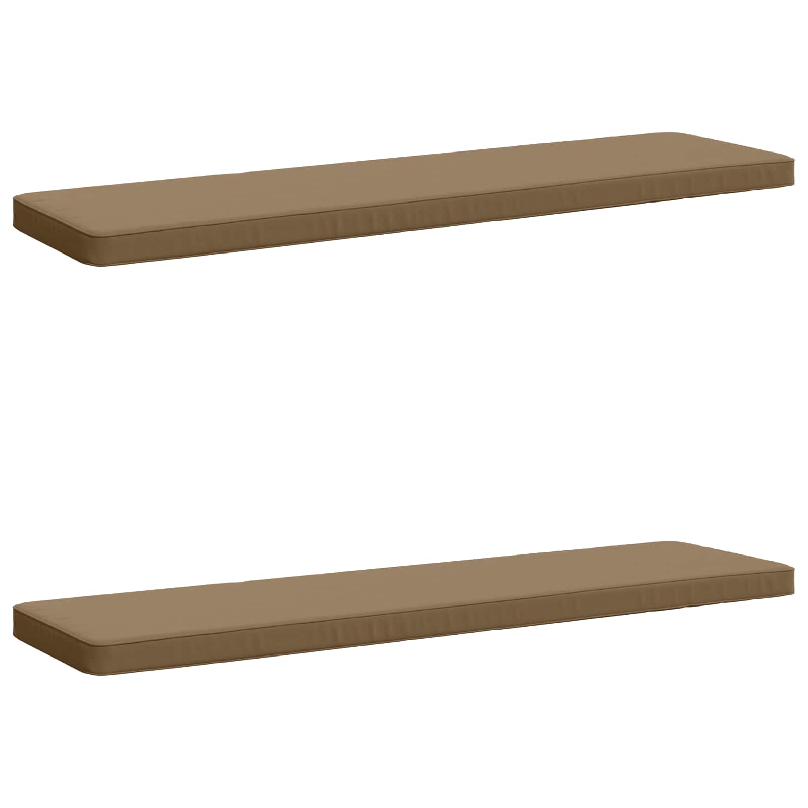 2 dalių suoliuko pagalvės VUGHT 2 vnt. 100% poliesteris Taupe