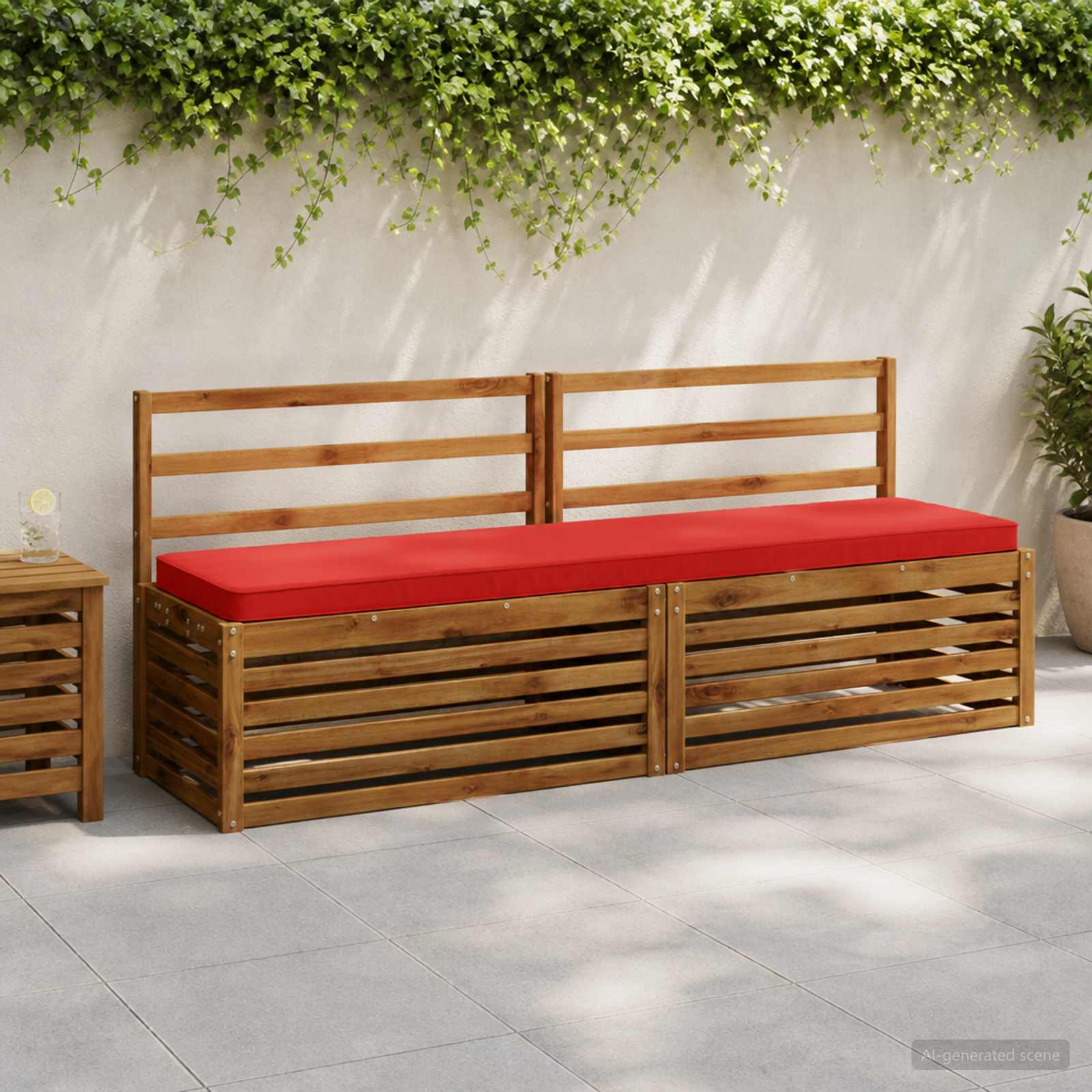 1 dalies suoliuko pagalvė VUGHT 100% poliesteris Raudona