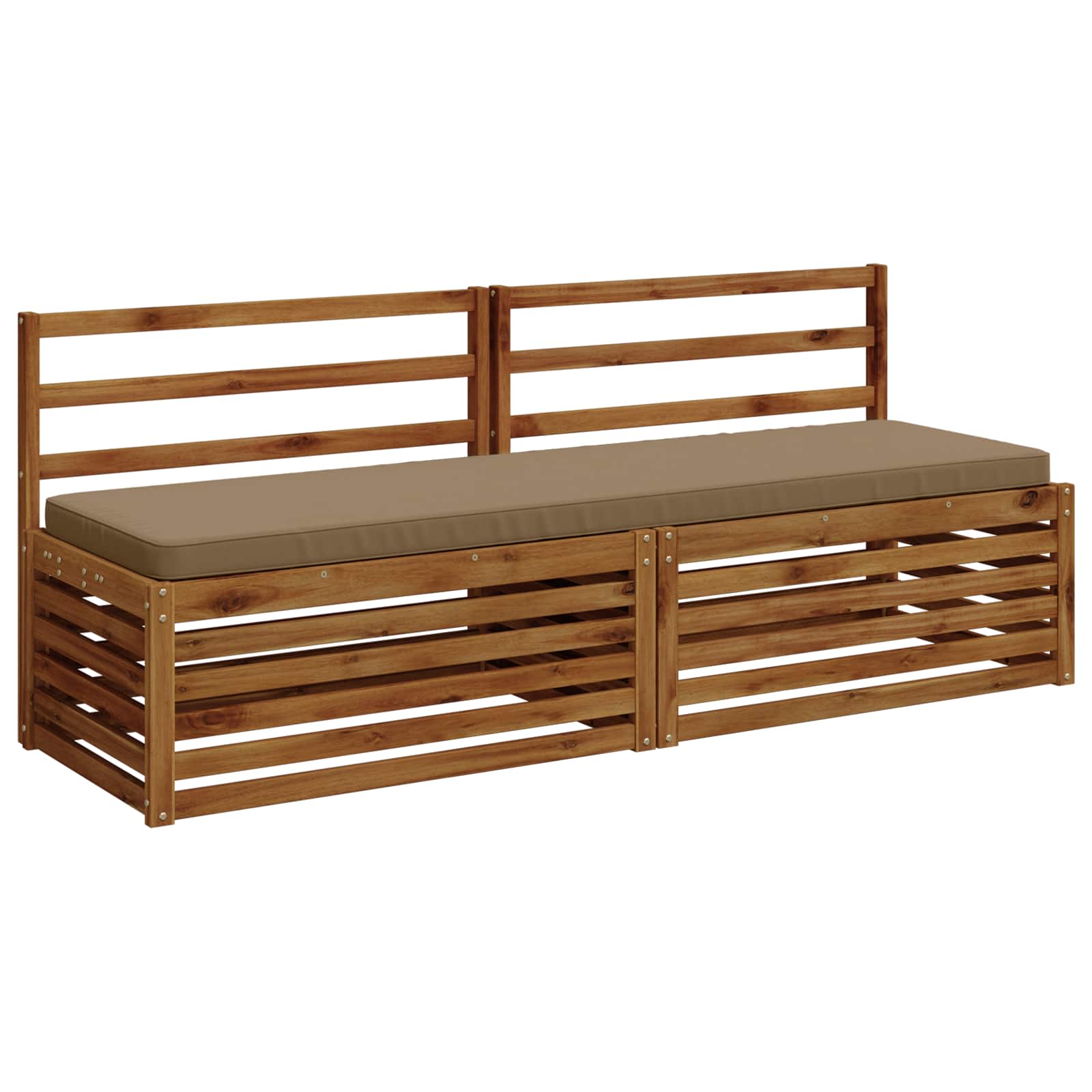 2 dalių suoliuko pagalvės VUGHT 2 vnt. 100% poliesteris Taupe