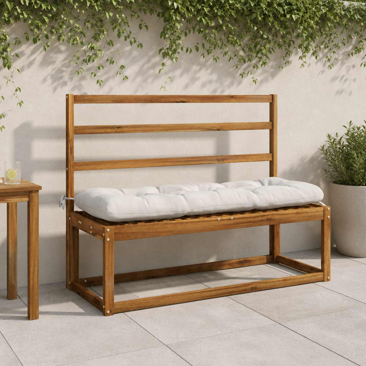 Suoliuko pagalvė VIANEN 100% poliesteris Balta 120 x 40 x 12 cm