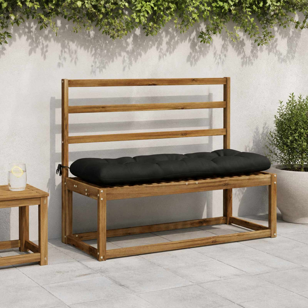 Suoliuko pagalvė VIANEN 100% poliesteris Juoda 130 x 40 x 12 cm