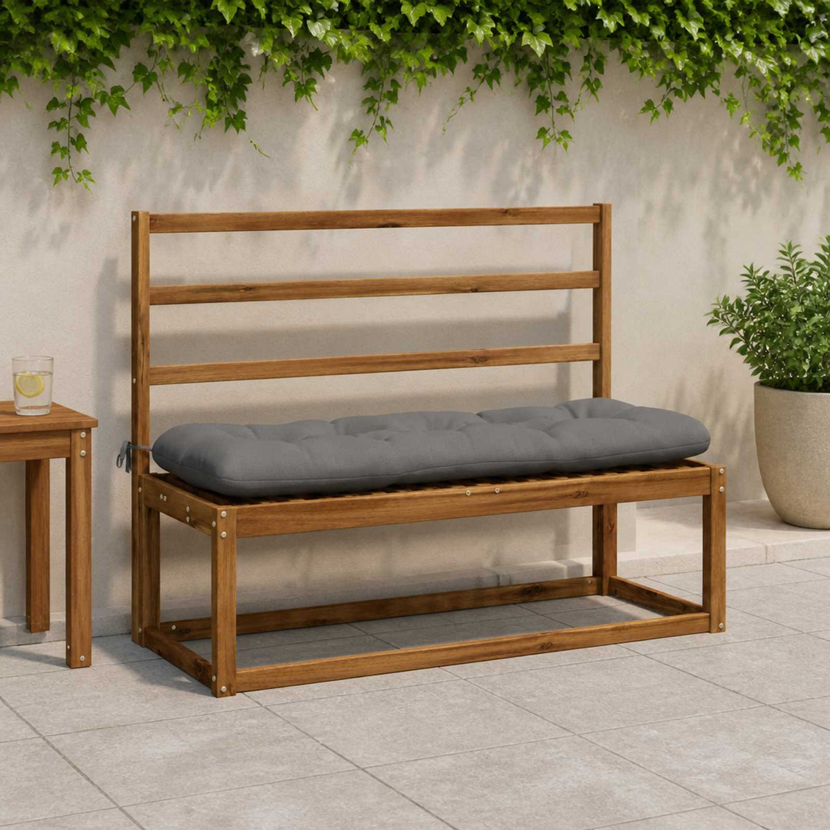 Suoliuko pagalvė VIANEN 100% poliesteris Pilka 100 x 40 x 12 cm