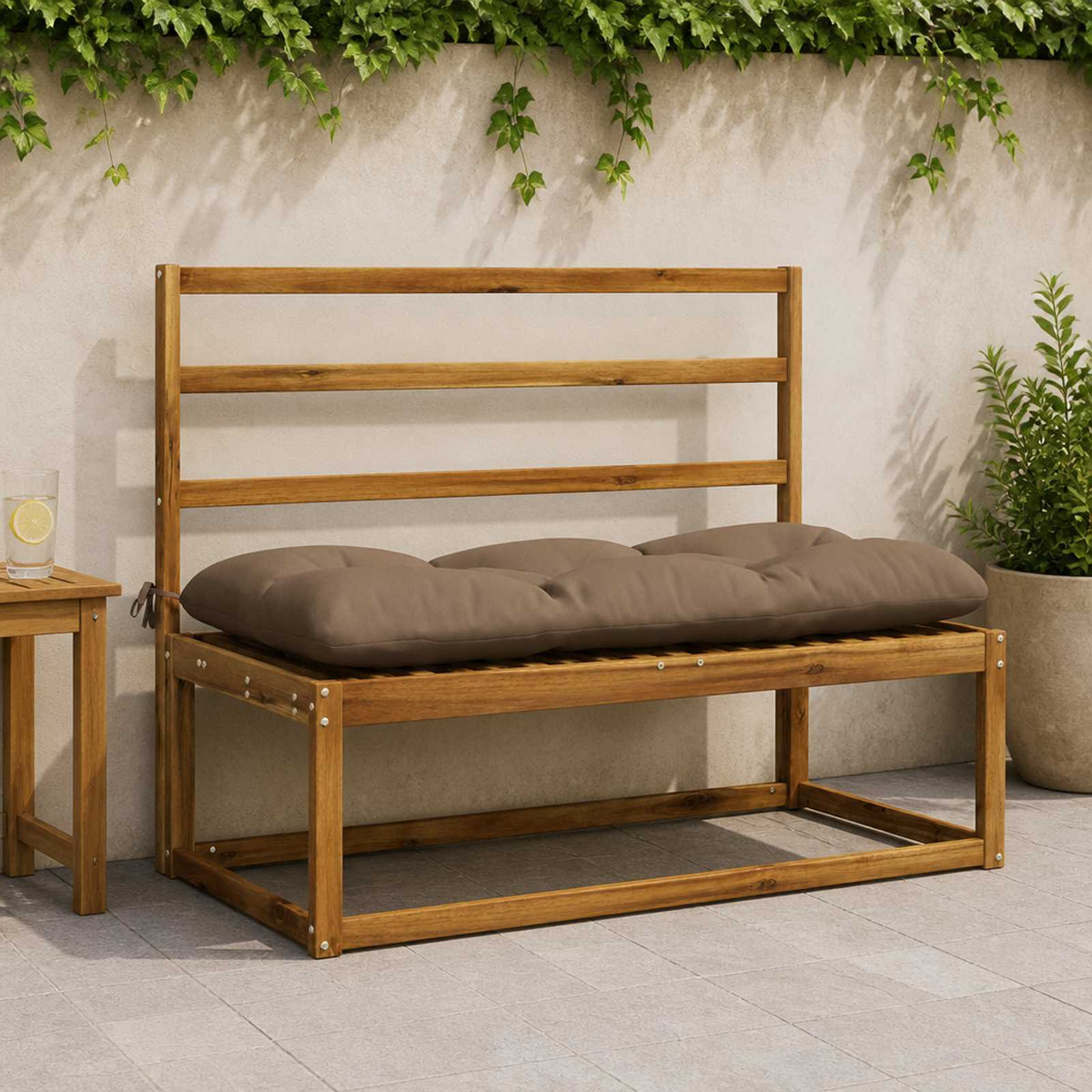 Suoliuko pagalvė VIANEN 100% poliesteris Taupe 130 x 50 x 12 cm