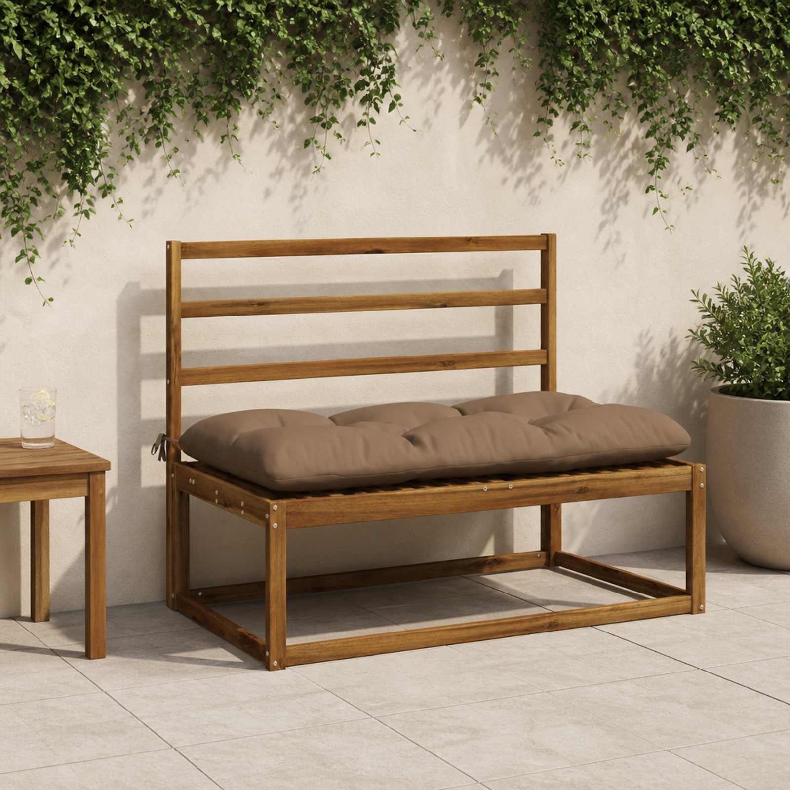 Suoliuko pagalvė VIANEN 100% poliesteris Taupe 100 x 60 x 12 cm