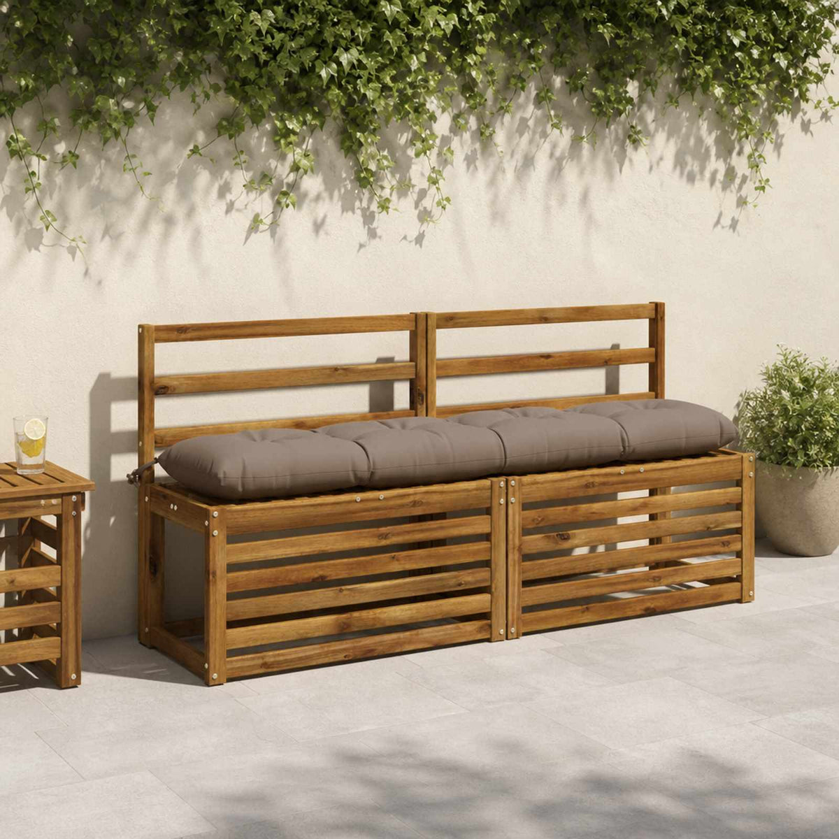 Suoliuko pagalvė VIANEN 100% poliesteris Taupe 140 x 30 x 12 cm