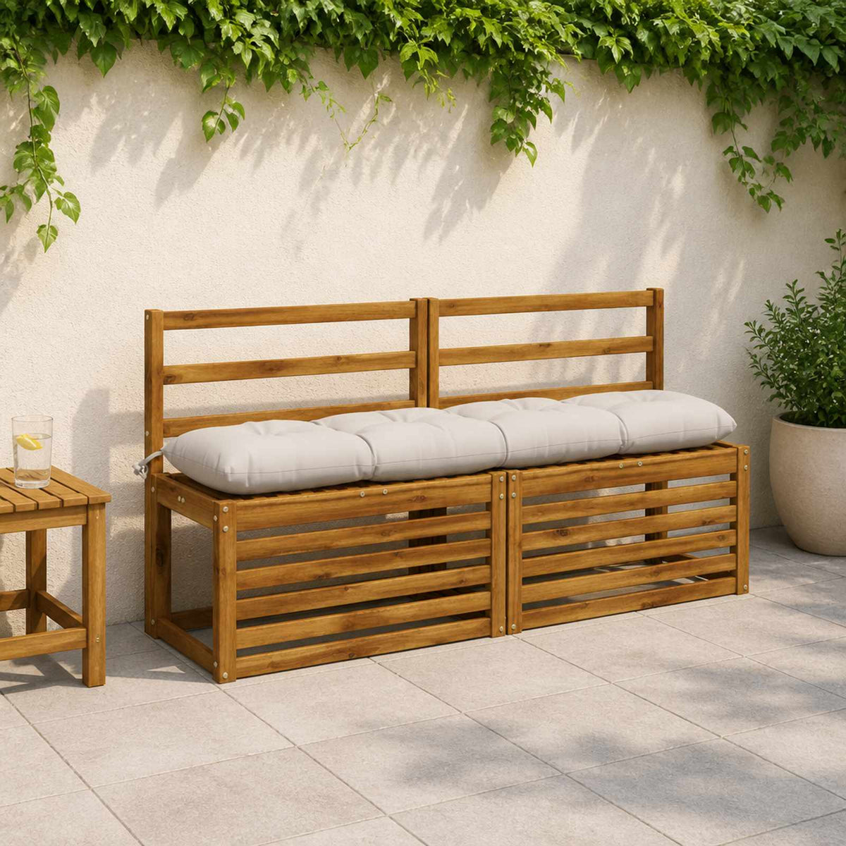 Suoliuko pagalvė VIANEN 100% poliesteris Balta 150 x 30 x 12 cm