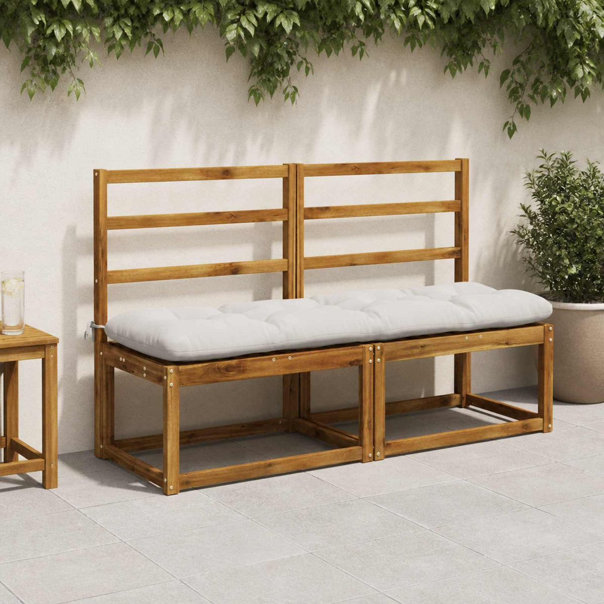 Suoliuko pagalvė VIANEN 100% poliesteris Balta 150 x 40 x 12 cm
